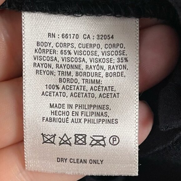 Womens Anthropologie Cartonnier Black Paperbag Tapered Leg Crepe Pants pockets - Picture 9 of 13